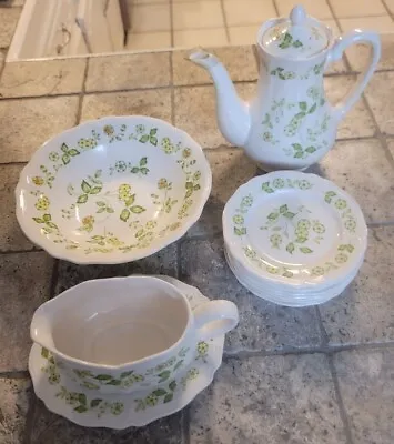 Buy Vintage 70s Petite Flora Ironstone Dinnerware By The Set And Piece • 18.90£