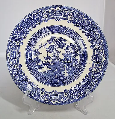 Buy ENGLISH IRONSTONE TABLEWARE Ltd.: Blue & White WILLOW PATTERN Saucer: 5.5-inches • 6.25£