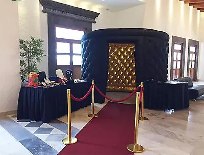 Buy Diamond Pattern Oval Inflatable 2 Doors Photo Booth LED With Inner Air Blower • 728.84£