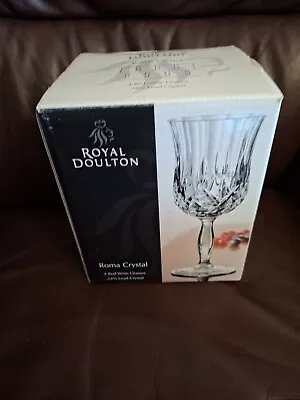 Buy 2 Boxed Royal Doulton Roma Liqueur Glasses 24% Lead Crystal  • 4.99£