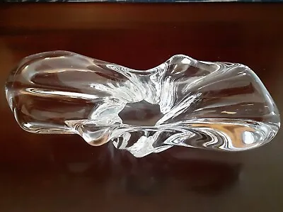 Buy Baccarat France Crystal Glass Free Form Splash Dish • 44.99£