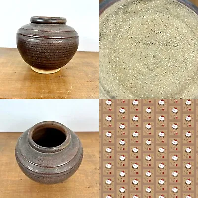 Buy 1970s Loshak Hawkshead Studio Pottery Decorated Vase Pot Marked Brown • 14.99£