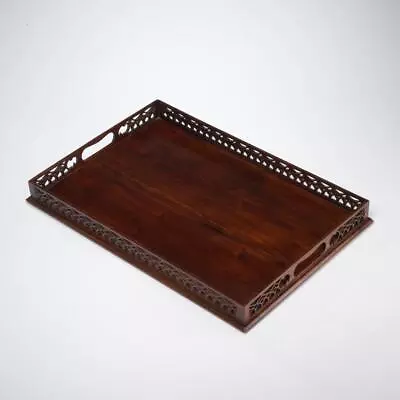 Buy George III Mahogany Reproduction Selamat Designs Wooden Serving Tray 18.5 L • 57.54£