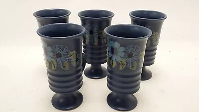 Buy Vintage Carlton Ware 1970's Blue Wellington Mug Set X 5 Pieces Floral Pattern  • 9.99£