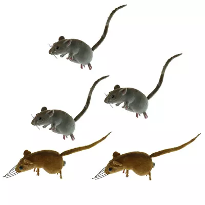 Buy 5x Mouse Animal Statue Mice Yard Tree Lawn Ornament Sculpture Decoration Garden • 7.39£