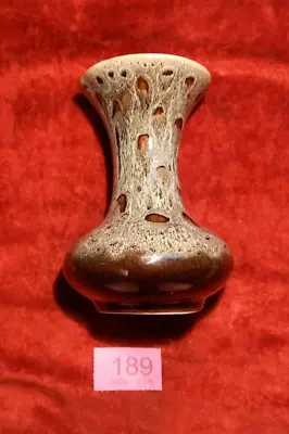 Buy Fosters Studio Pottery Cornwall Vase Green Drip Glaze • 3.99£