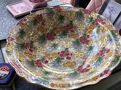 Buy Very Pretty Vintage Royal Winton Grimwades “Marguerite” Chintz 9” Bowl (outs) • 10£