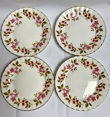 Buy Set Of 4 Royal Stafford  Fragrance  Bone China Side/Bread&Butter Floral Plates  • 16.99£
