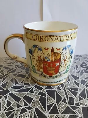 Buy Foley Bone China Queen Elizabeth Coronation Mug 1953 • 11£