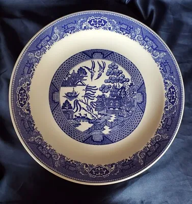 Buy Vintage Round Platter Blue Willow Royal China Willow Ware 12 1/4   • 28.49£