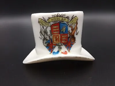 Buy Crested China - ROYAL ARMS - Top Hat With Match Striker - Gemma. • 5.40£