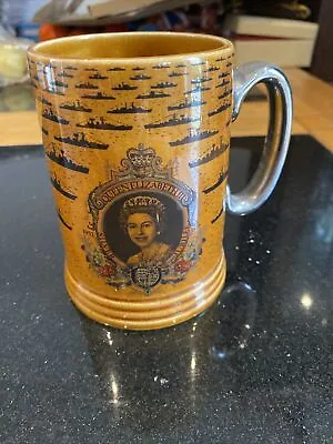 Buy Lord Nelson Pottery Silver Handle Mug Queen Elizabeth Oi • 0.99£