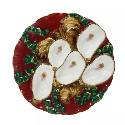 Buy 1880's Limoges French Turkey Oyster Plate #1 • 482.57£