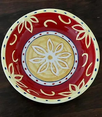 Buy Hand Painted Earthenware 4” Mini Plate Dipping Tasting Bowl Pier 1 • 3.81£