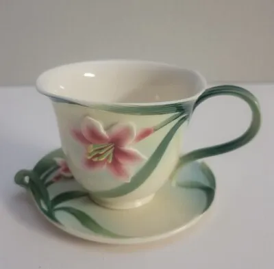 Buy FRANZ Collection Porcelain Lily Autumn Leaf Cup And Saucer Set FZ00032 • 113.17£