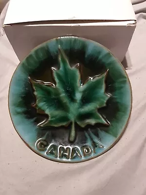 Buy  Canada Drip Glaze Plate Blue Mountain Pottery Ontario Three 3 Trees Mark • 7£