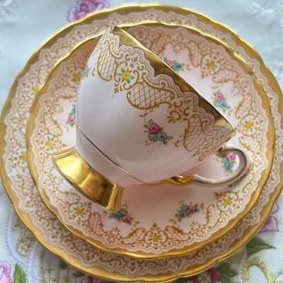 Buy Tuscan Tea Cup & Saucer Porcelain With Cake Dish England Tableware 1940s Antique • 153.77£