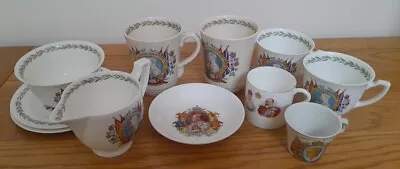 Buy Collection Of George VI Commemorative Royal Doulton China Plus An Edward VI... • 15£