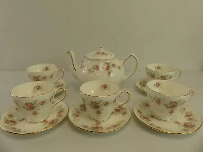 Buy (RefJOH) Duchess June Bouquet Teapot And Six Cups And Saucers • 16.99£