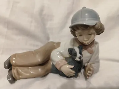 Buy LLadro NAO Boy Lying Down With Dog Perfect Condition • 20£