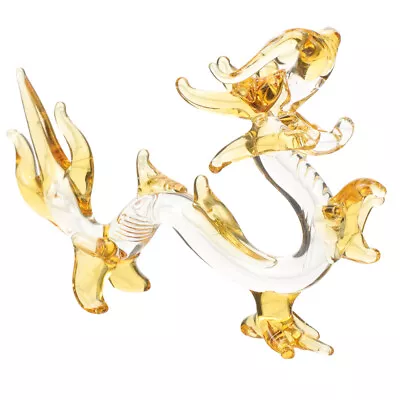 Buy  White Crystal Dragon Ornaments Office Zodiac Dragons Figurines Mythical Animal • 9.69£