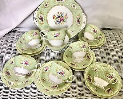 Buy QUEEN ANNE CHINA GAINSBOROUGH PATTERN 21 Piece TEASET • 30£