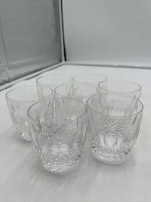 Buy Set 7 Waterford Ireland Colleen Whiskey Old Fashioned Crystal Cut Glasses 3-1/2” • 330.12£