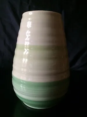 Buy Shelley Harmony Shades Of Green Bands 6  Vase - Very Good Condition • 27.99£