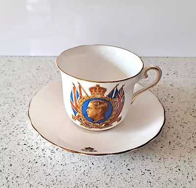 Buy Tuscan Fine English Bone China King Edward VIII Coronation 1937 Cup  & Saucer • 23.35£