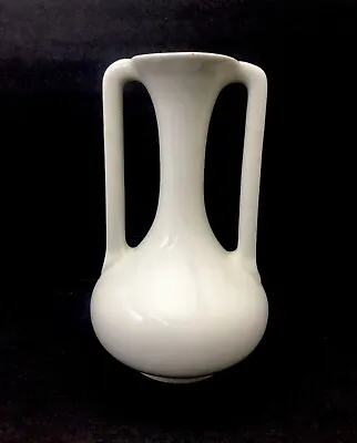 Buy Vintage Trenton Pottery Vase Amphora Bud Vase White 2 Handles • 38.41£