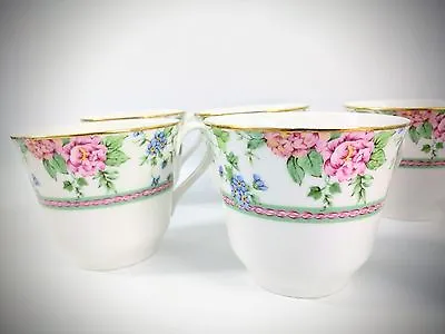 Buy Royal Doulton 9 Piece AMELIA New Romance Collection 1997 Floral Cup Set • 132.82£
