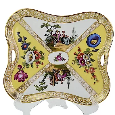 Buy Dresden, Dressing Table Tray, Hand Painted, Watteau • 38£