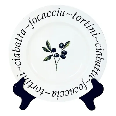 Buy Creative Tableware England ITALIAN Olives White Black Porcelain Salad Plate • 15.83£