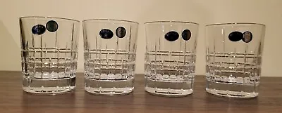Buy 4 Upscale Crystal Bohemia Double Old Fashioned Whiskey Glasses Czech Republic • 51.69£