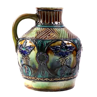 Buy Denby Pottery Jug Vase Tublined Contemporary H18cm Circa 1924 • 300£