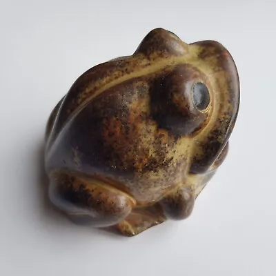 Buy Japan Art Pottery Frog Open Salt Figurine Clay Glazed Hand Crafted 9cm Retro VTG • 22.95£