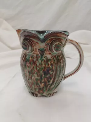 Buy Prima Pottery Folkestone Mid Century Studio Owl Jug, Possibly Marcus Goldberger, • 15£