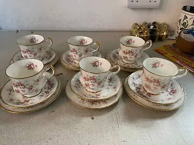 Buy Paragon  China 6 Tea Cups  Saucers & Side Plates Trio 'Victoriana Rose • 70£