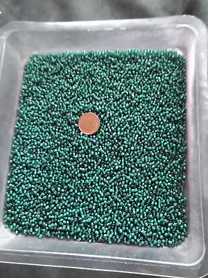 Buy Job Lot 200 Gram Of Size  8 Teal Lined Glass Seed Beads NEW • 2.70£