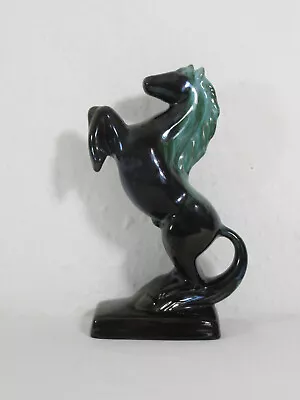 Buy Vintage Retro Canadian Blue Mountain Pottery Green Glaze Horse Ornament • 15£