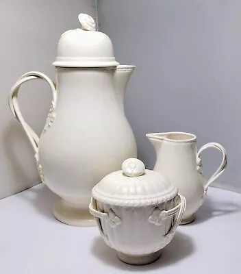 Buy ROYAL CREAMWARE CLASSICAL CREAMWARE SET Coffee Pot Creamer Sugar TWISTED HANDLE • 104.19£