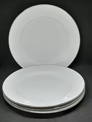 Buy Royal Worcester Classic Platinum Dinner Plates 10.75  Fine Porcelain X4 Vintage  • 39.99£