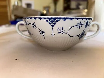 Buy Furnivals Blue Denmark Small Tea Coffee Cup Soup Bowl Two Handles • 3£