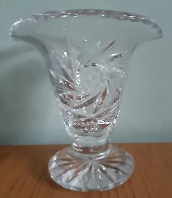 Buy Collectible Vintage Crystal Cut Glass Vase • 9£