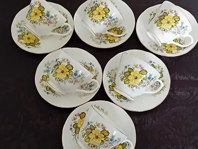 Buy Vintage China Tea Set Duchess Rhona 6 X Trios (12 Pieces) Wedding Tea Party • 6.99£