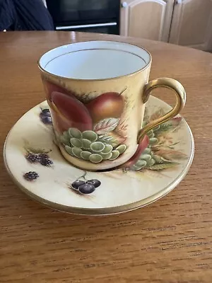 Buy Aynsley Orchard Gold Coffee Cup And Saucer • 19.95£