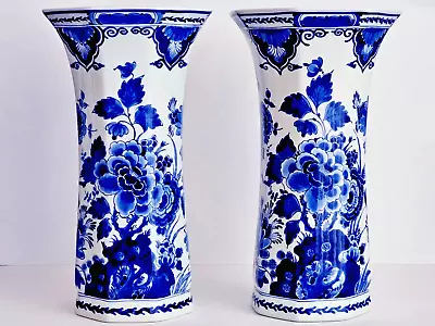 Buy Royal Delft Porceleyne Fles Xl Vase 13.4 Inch Excellent • 200.27£