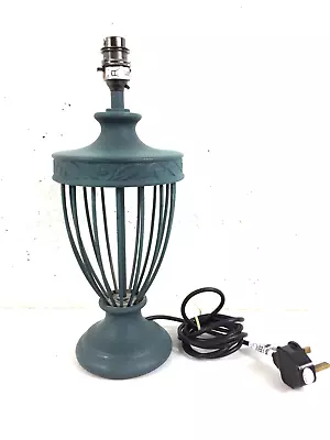 Buy Metal Cage Lamp Base Green Coated 1980s PAT Tested 14  X 6  Vintage BHS Homeware • 12.99£
