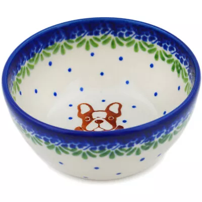Buy Polish Pottery Bowl 4  Frenchie In A Pumpkin • 24.76£