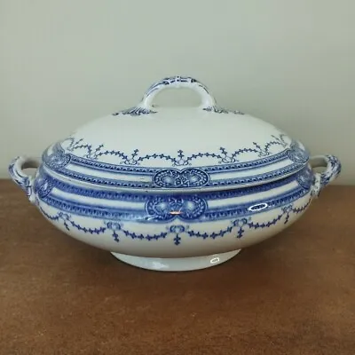 Buy Antique, Pountney & Co. 'Bristol Pottery' Marlborough, Tureen Or Serving Bowl • 6.95£